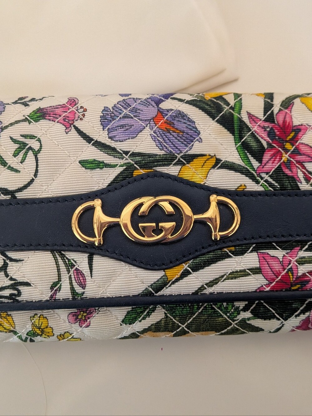Gucci Flora Horsebit Oversized Wallet Canvas & Leather - Picture 4 of 12